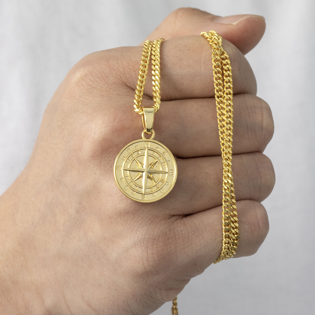 Compass Pendant Necklace - ViViGleam