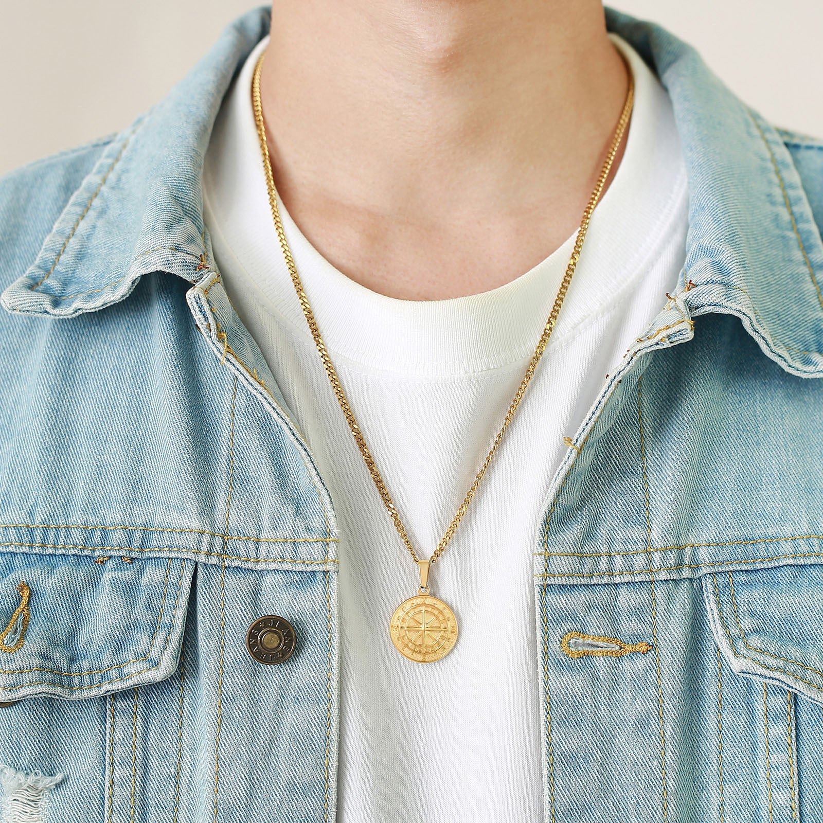 Compass Pendant Necklace - ViViGleam