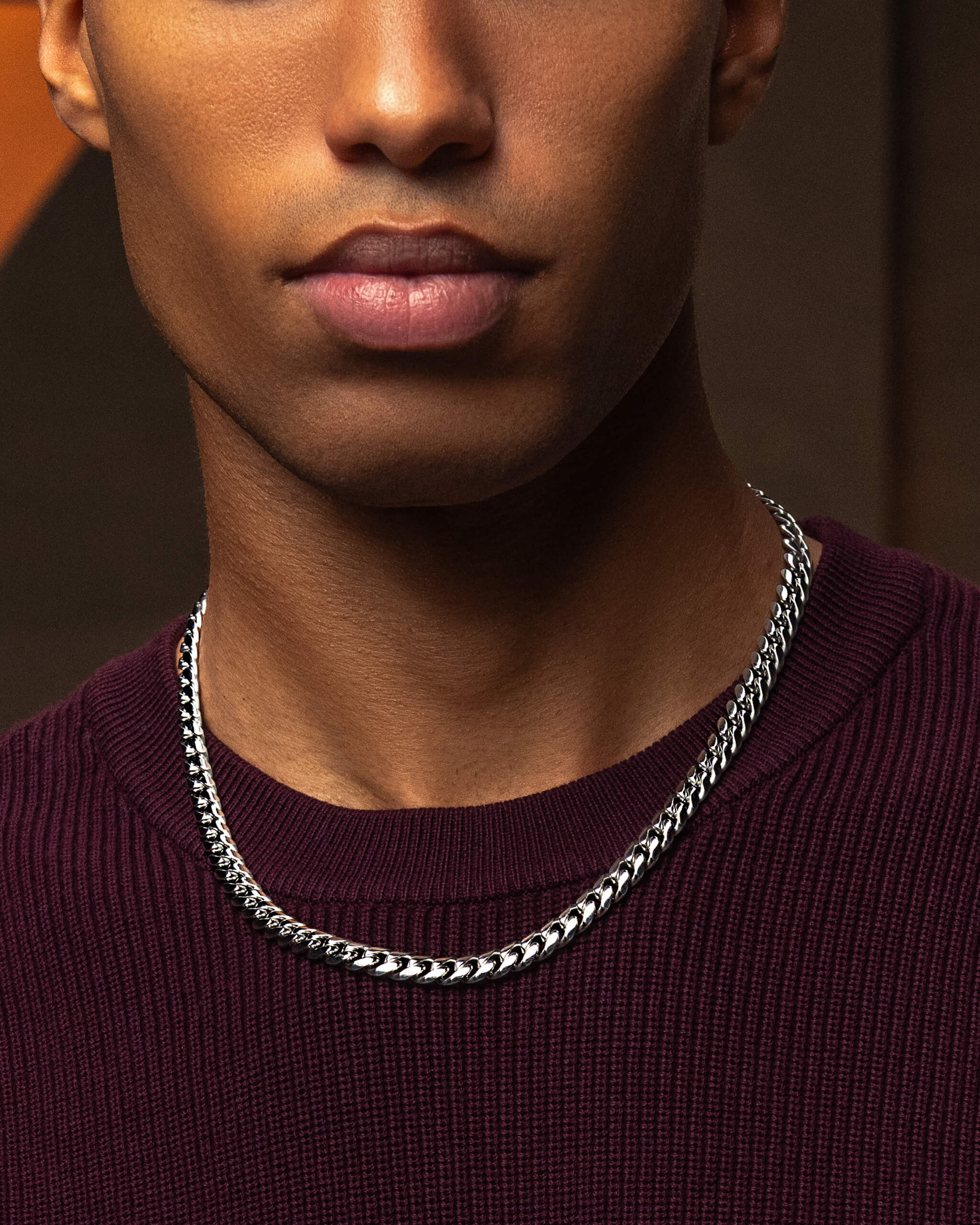 Cuban Link Chain - White Gold(All Size) - ViViGleam