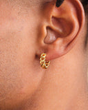 Cuban Link Earrings - Gold - ViViGleam