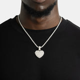 Custom Heart Locket Photo Medallions Necklace - ViViGleam