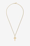Gold Plated Sterling Silver Cross Necklace