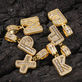 Ice Out Letters Pendant Necklace - ViViGleam