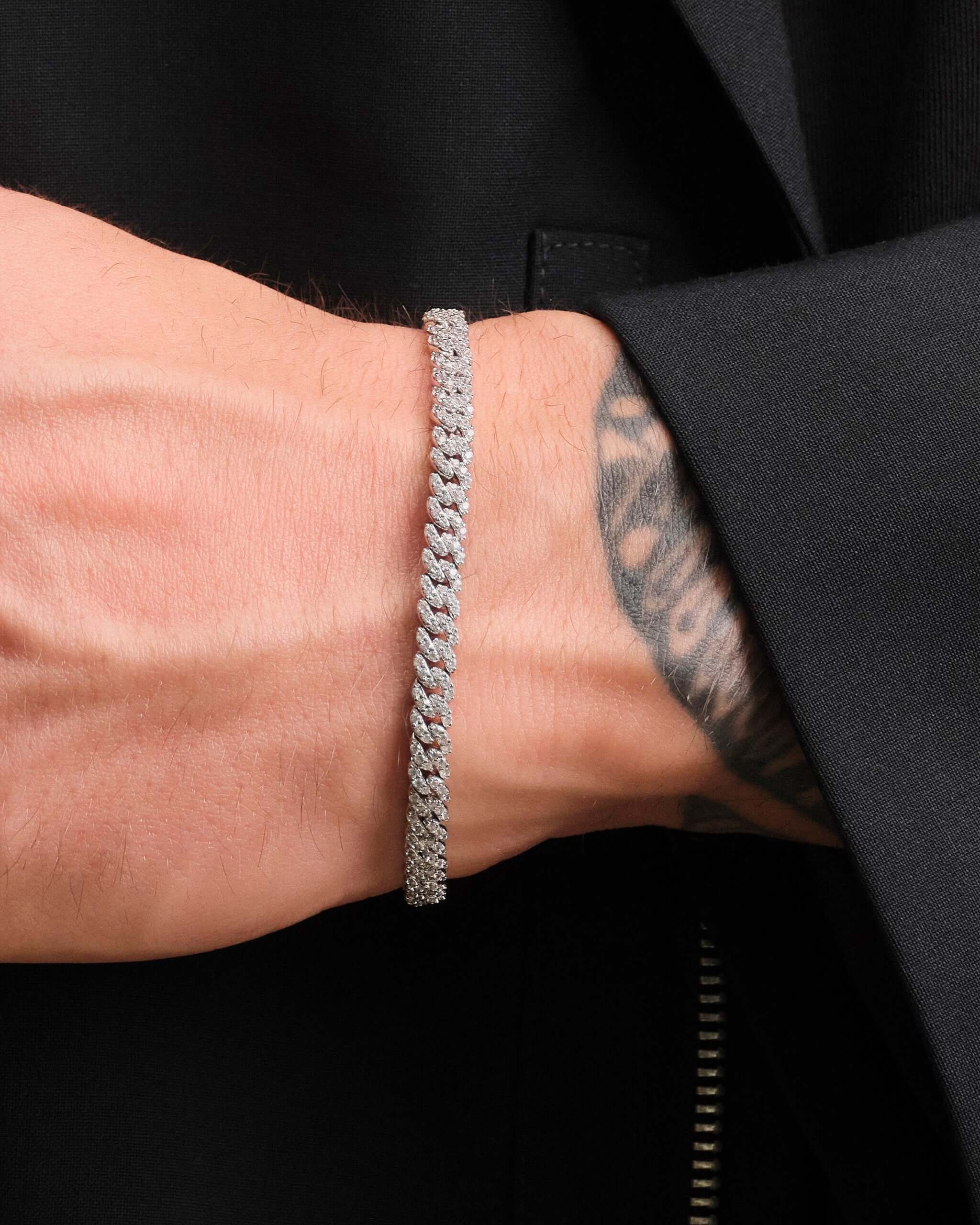 Iced Out Cuban Link Bracelet - 5mm - ViViGleam