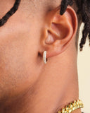 Iced Out Hoop Earrings - Gold - ViViGleam