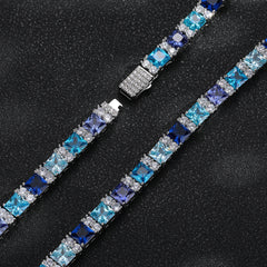 Ocean Blue Stones Tennis Bracelet