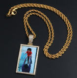 Personalized Photo Medallions Necklace For Men
