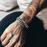 12mm Cuban Link Bracelet  - Silver - ViViGleam