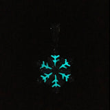 Spinning Iced Out Snowflake Pendant Necklace