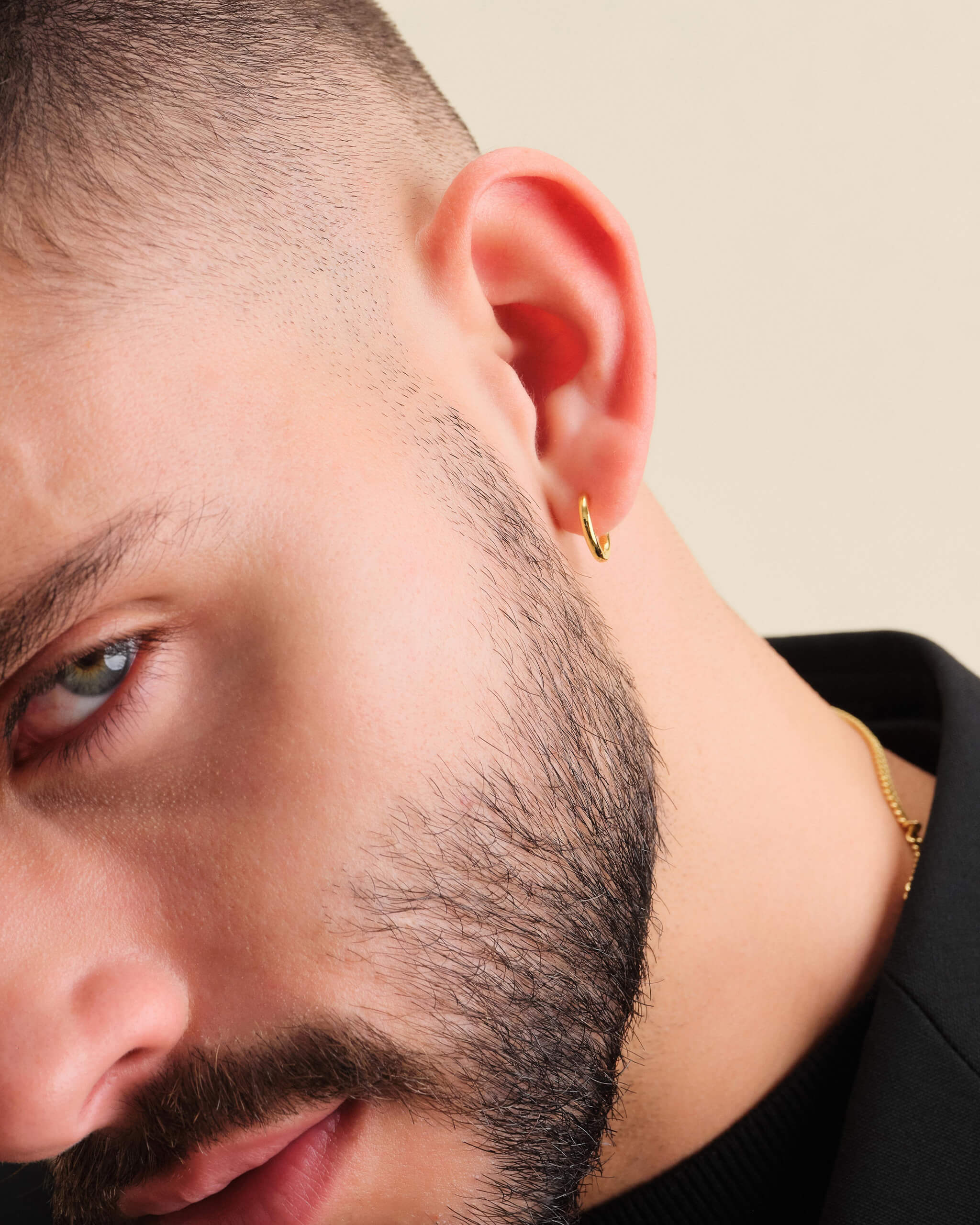 Thin Hoop Earrings - Gold - ViViGleam