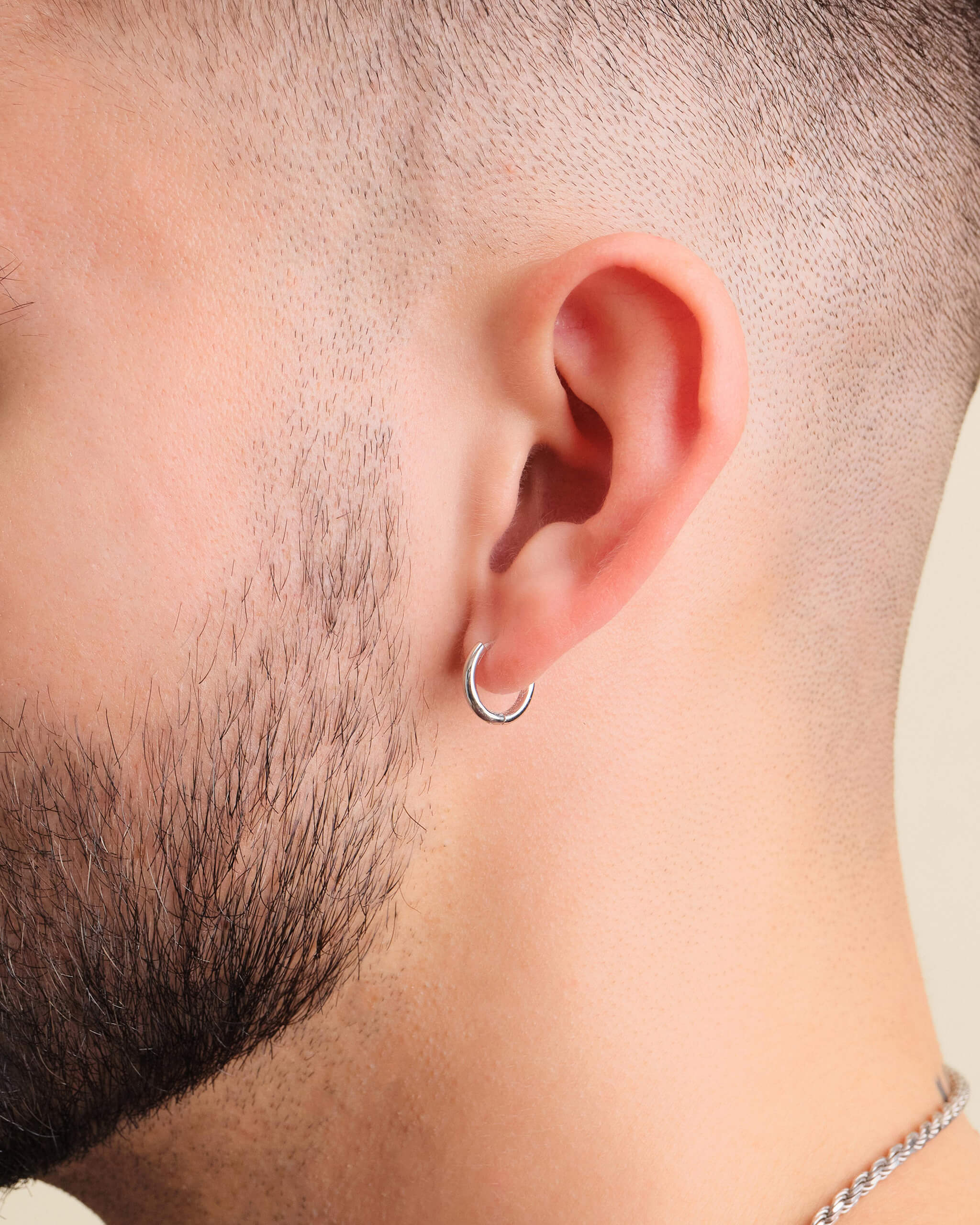 Thin Hoop Earrings - Silver - ViViGleam