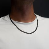 Cuban Chain 5MM Black Stainless - ViViGleam