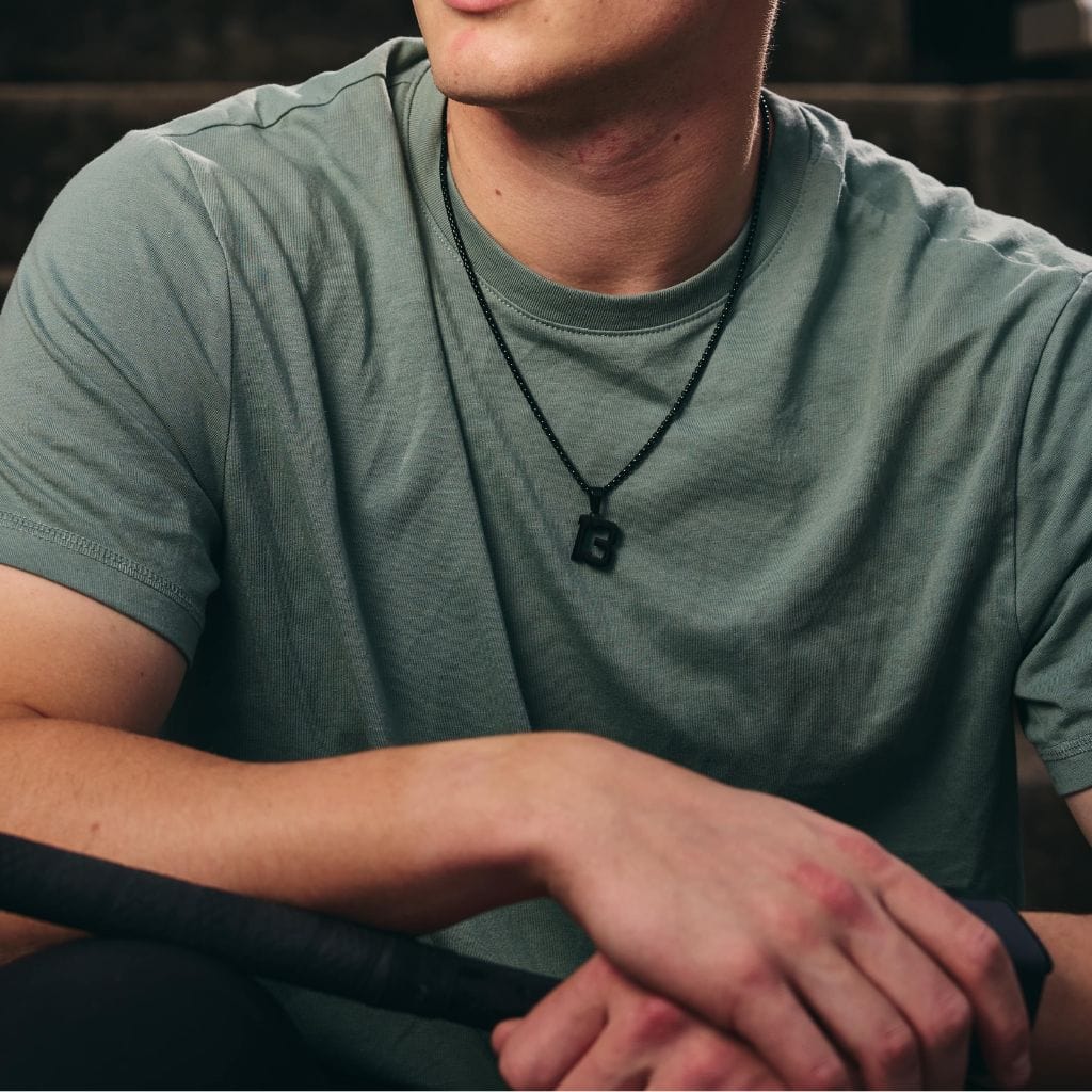 Number Pendant Necklace - Black - ViViGleam