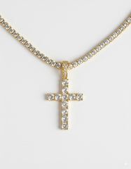 Iced Out Cross Necklace