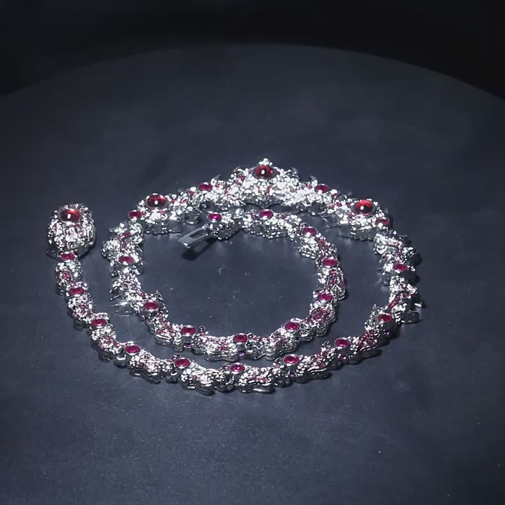 Crimson Thorn & Fang Choker Chains