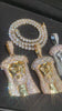 Iced Out Moissanite Jesus Piece Pendant
